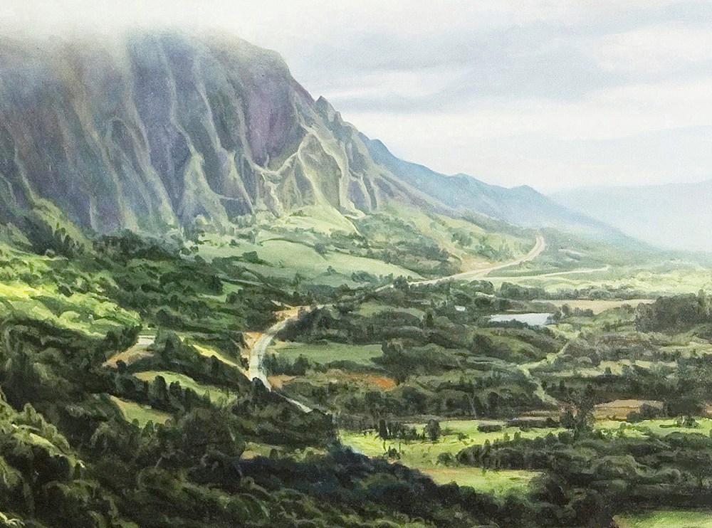 Kevin-Grass-Pali-Overlook-detail-1-Acrylic-on-canvas-painting-aynis2
