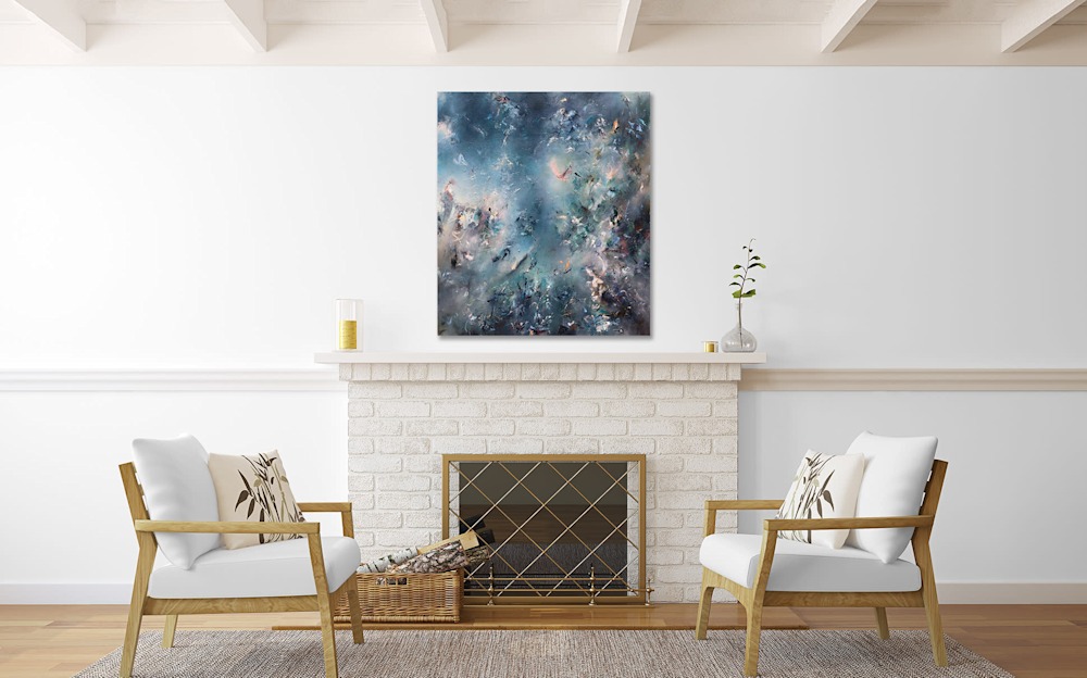 morning dream over fireplace