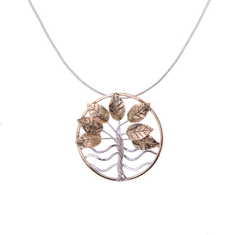 The Tree Of Life In Gold necklace by Norma Jean Murrain