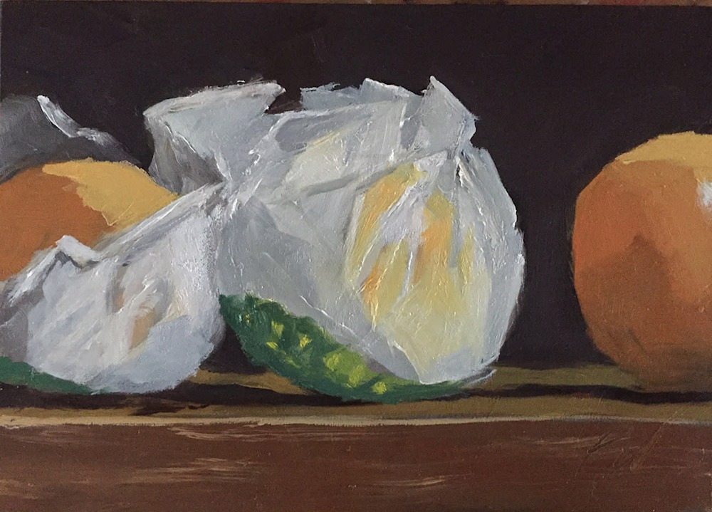 Oranges in Wrapper by Paul William