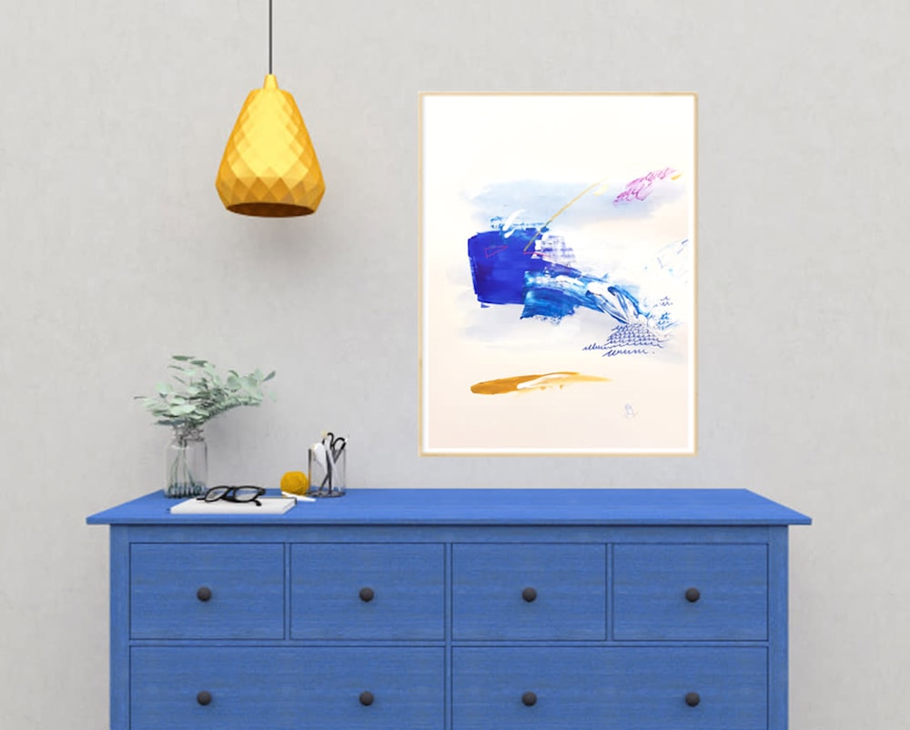 Bluebonnet Meadow Painting Interior by Deepa Koshaley