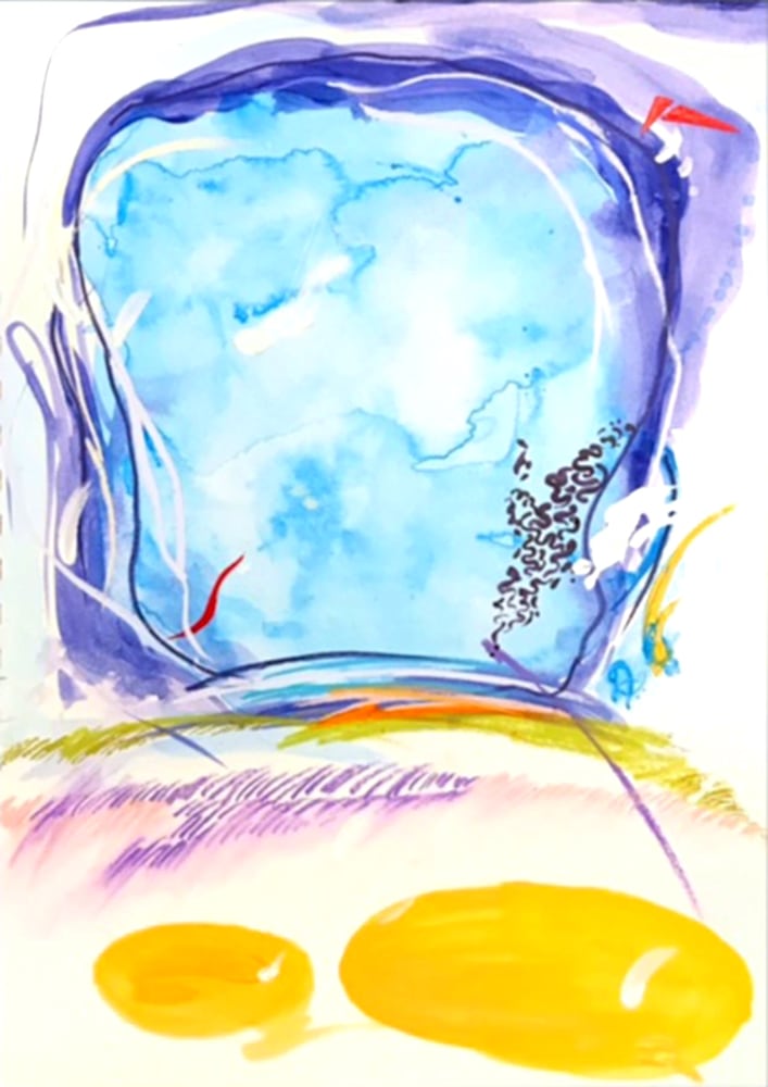 A Window to Cloud 9 Painting by Deepa Koshaley