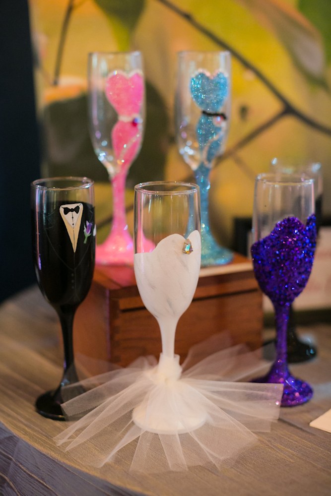 Bride & Groom Glass Set - Design: HH6