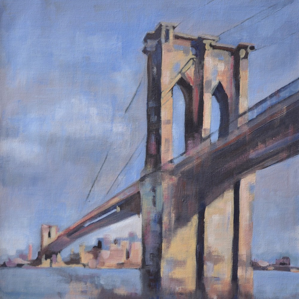 36x36 Brooklyn Bridge by Steph Fonteyn