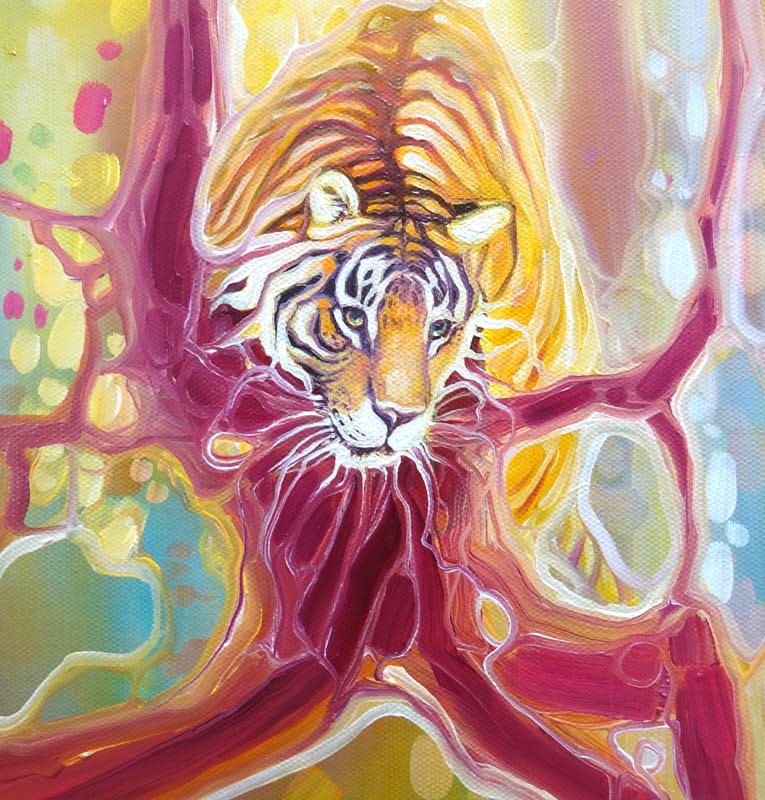 Tiger Odyssey tiger abstract art