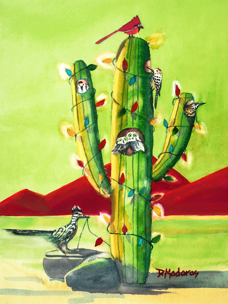 Kathy S Friends Tucson Holiday Cards Saguaro Art