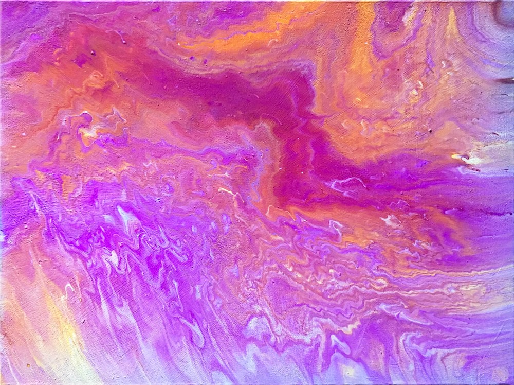 Universal Intelligence Fluid Acrylic Painting