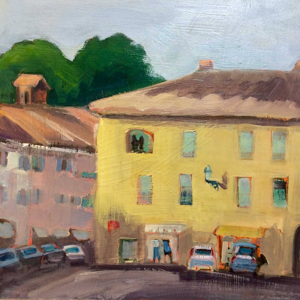 Lazio Italy I Painted This Plein Air Oil Painting In Aquapendente
