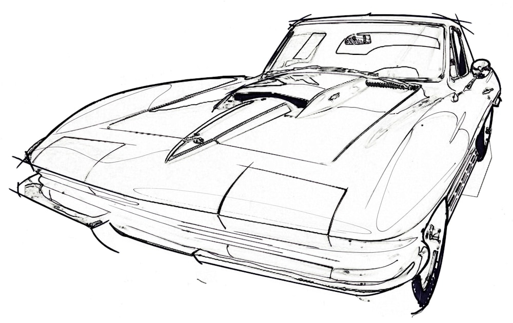 Corvette coloring book