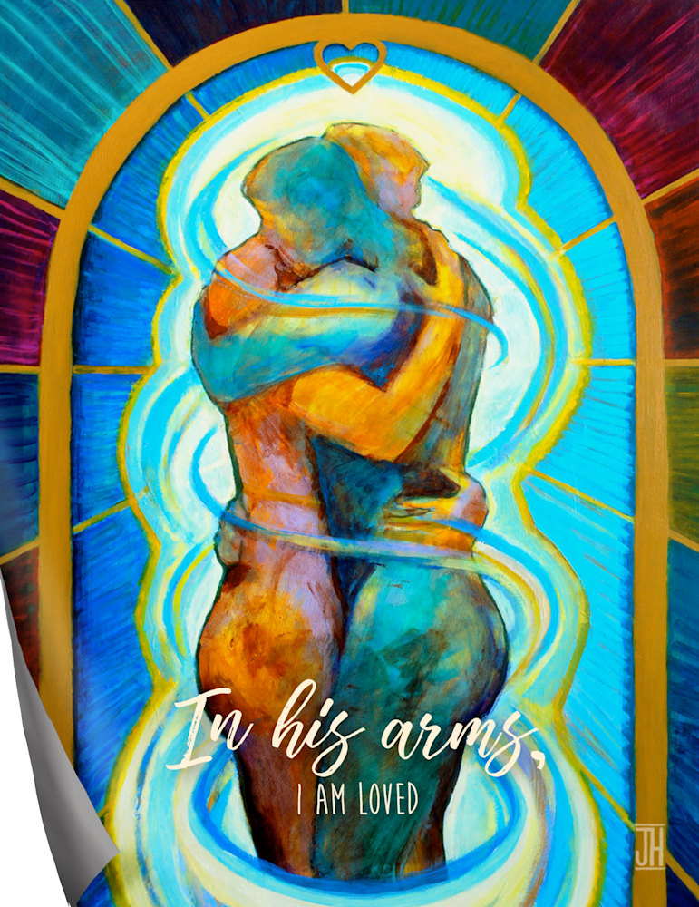 In His Arms affirmation magnet