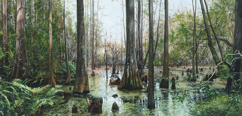 Kevin Grass Nicholas's Swamp Acrylic on canvas painting