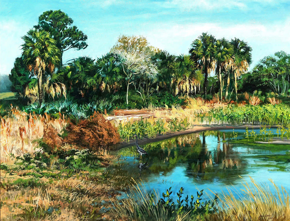 Kevin Grass Still Water Oil on canvas painting