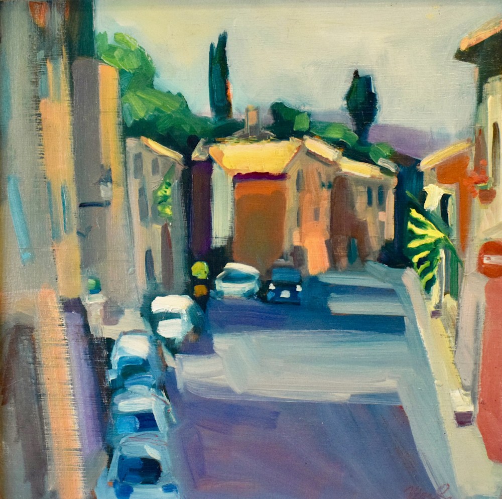Original Plein Air Oil Painting Made On Location In Italy Tuscany