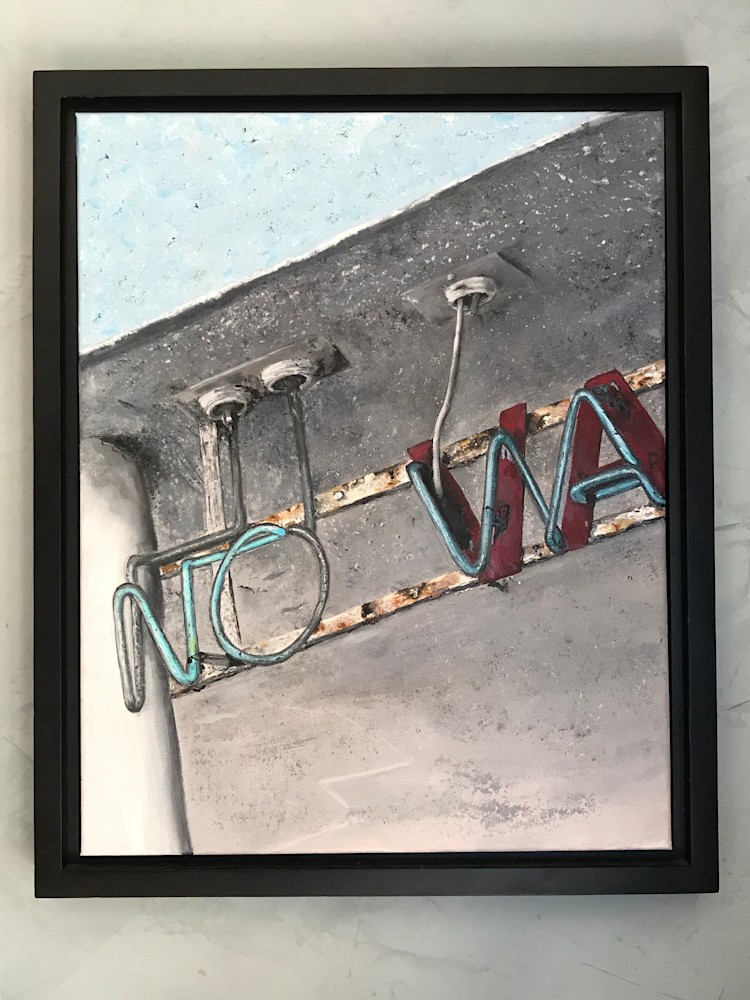No Va:  shown on wall