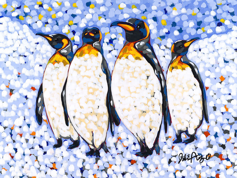Four Brothers An Original Acrylic Painting By Jodi Augustine
