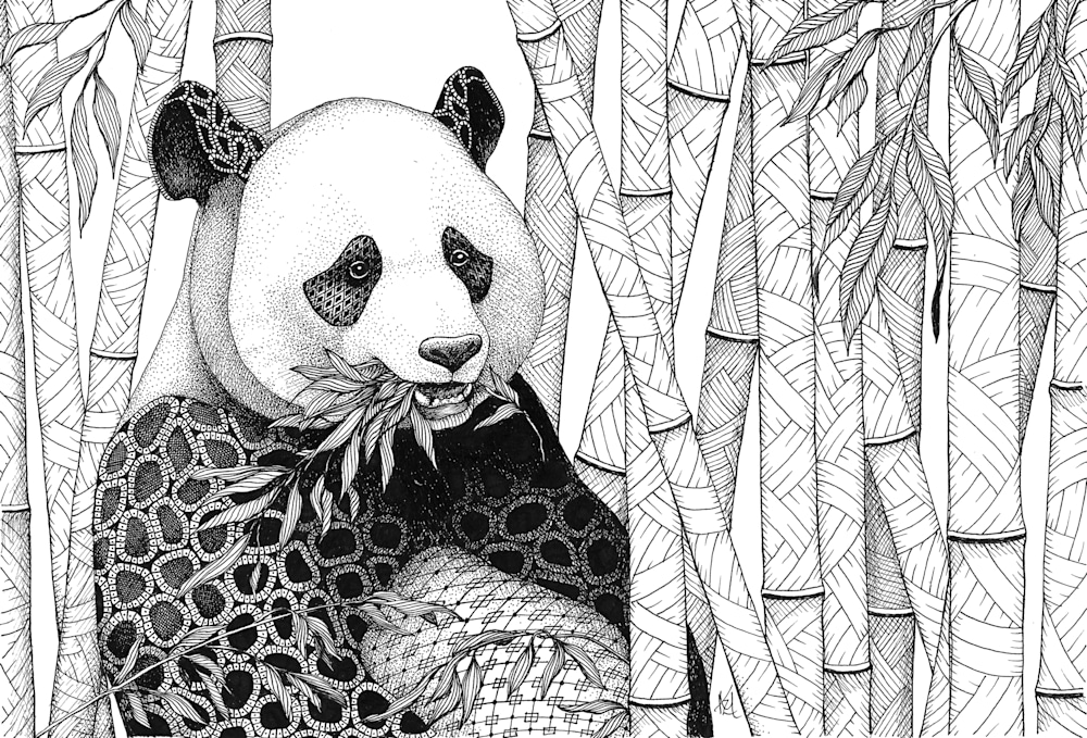 Panda in Bamboo