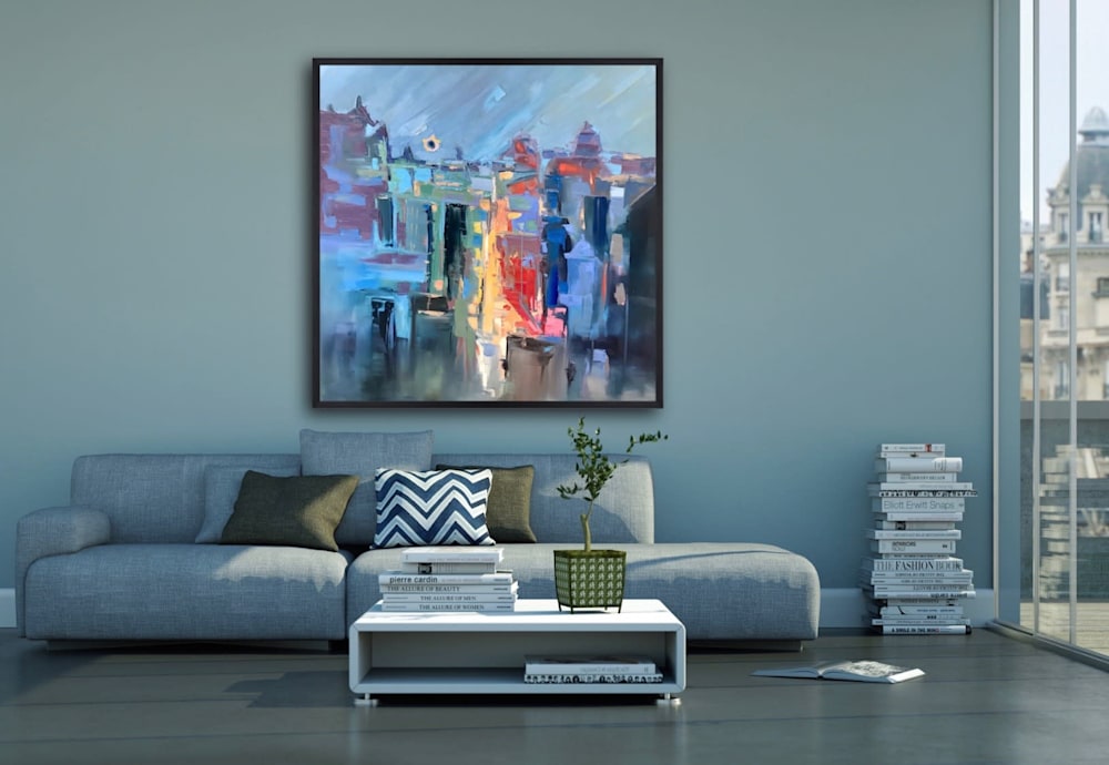 Abstract Cityscape by Amber Favre Art