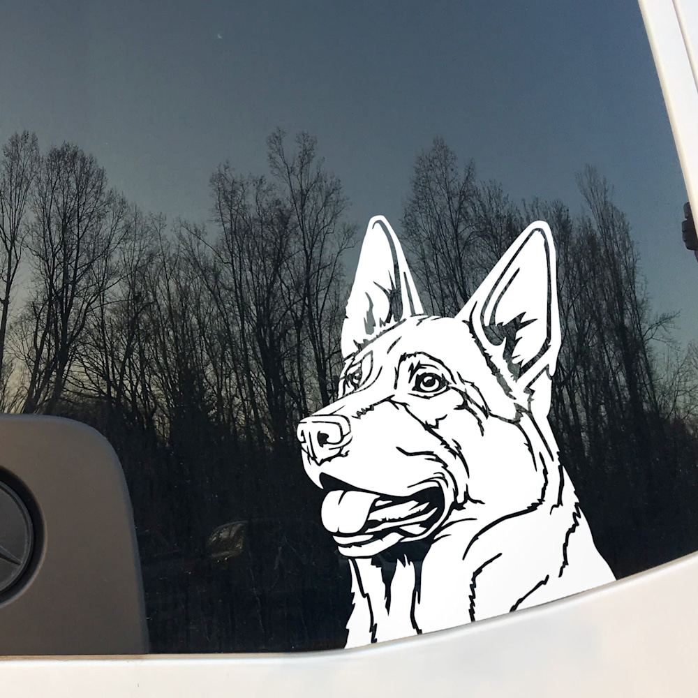 German Shepherd Dog Vinyl Sticker