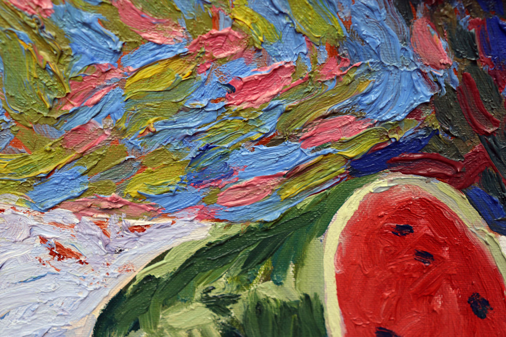 Watermelon on the plate   Detail