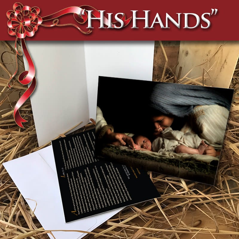 Greeting Card His Hands web