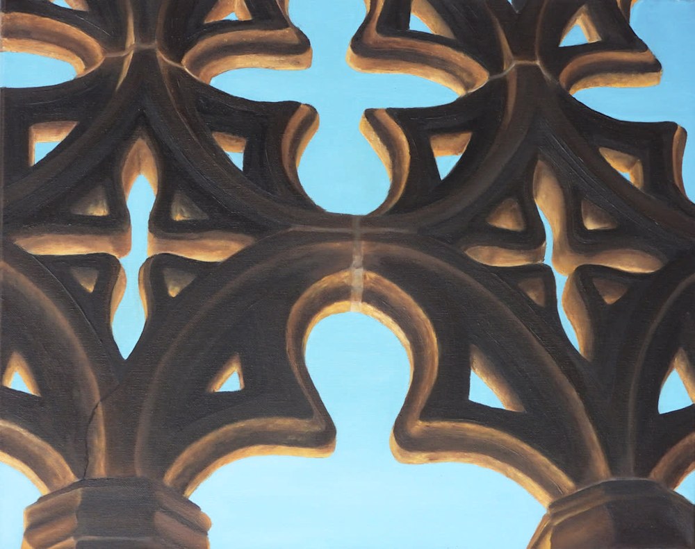 'Cloisters Details' Oil on canvas by Monica Marquez Gatica MMG Art Studio