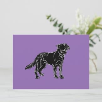 labrador retriever silhouette drawing thank you card r7da32359ef784919ba48aa4490e3b9e4 b2wv7 1024