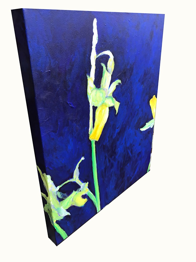 2019 1 6, Narcissus, A Painting #31c, left, Acrylic, 20x16x2