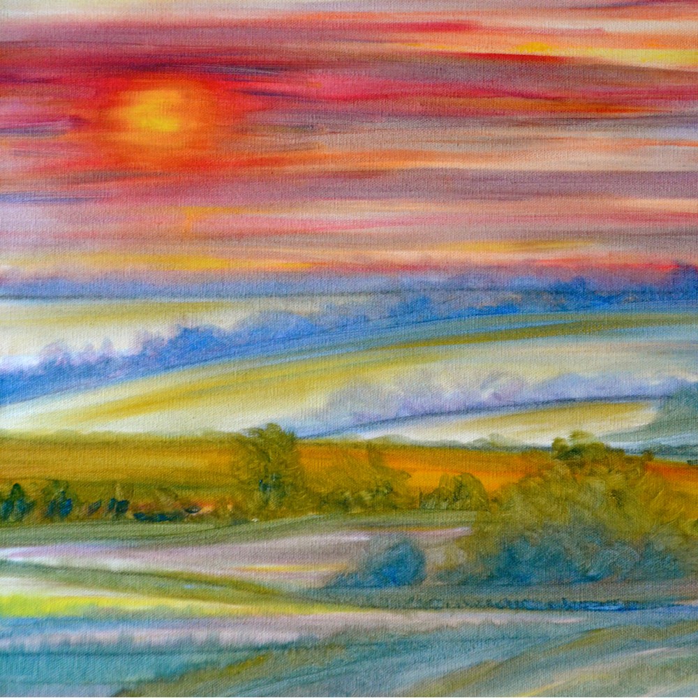 Sunrise in Southwest Iowa by Marie Stephens 