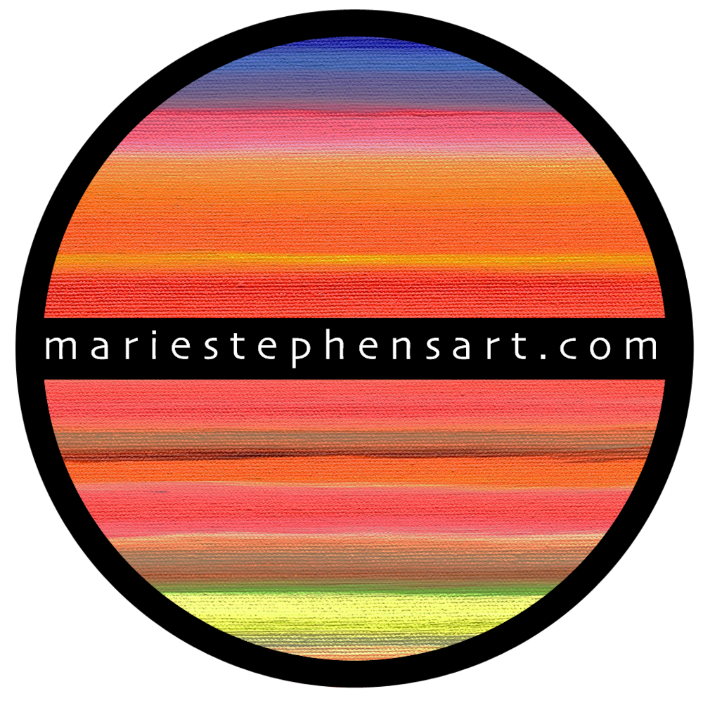 mariestephensart with url logo semi circles