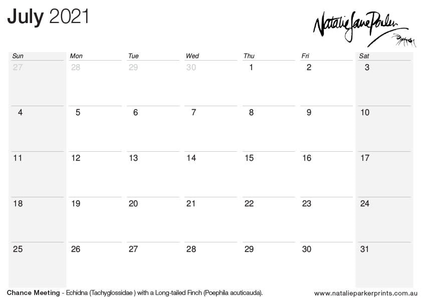 NJP 2021 Calendar A4 Jul cal