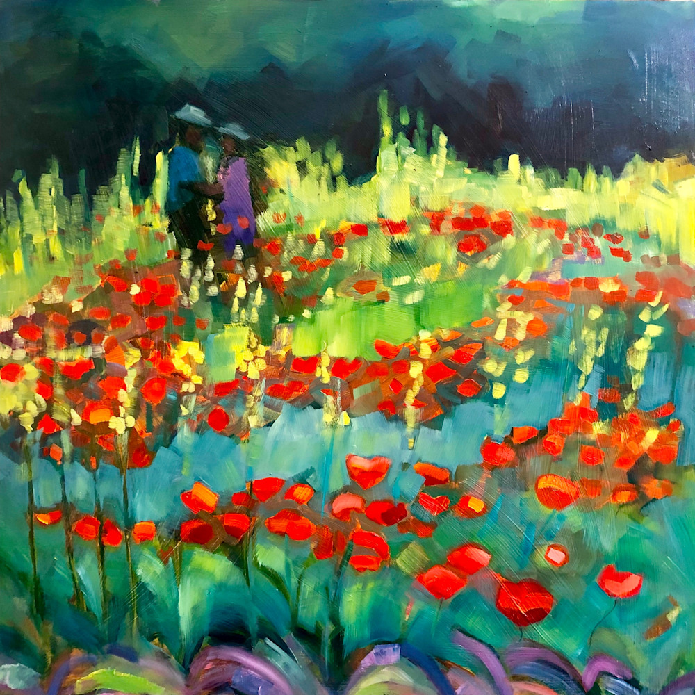 Garden Promise Plein Air Painting By Monique Sarkessian Is Made