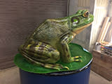 Runge Frog in paint booth sm
