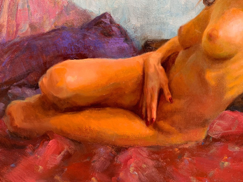 Nude on Red detail1