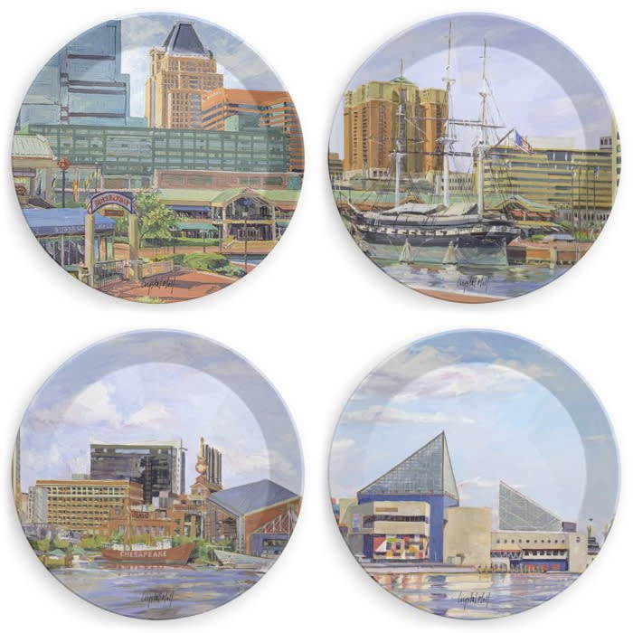 Center of the World Plate Set of 4