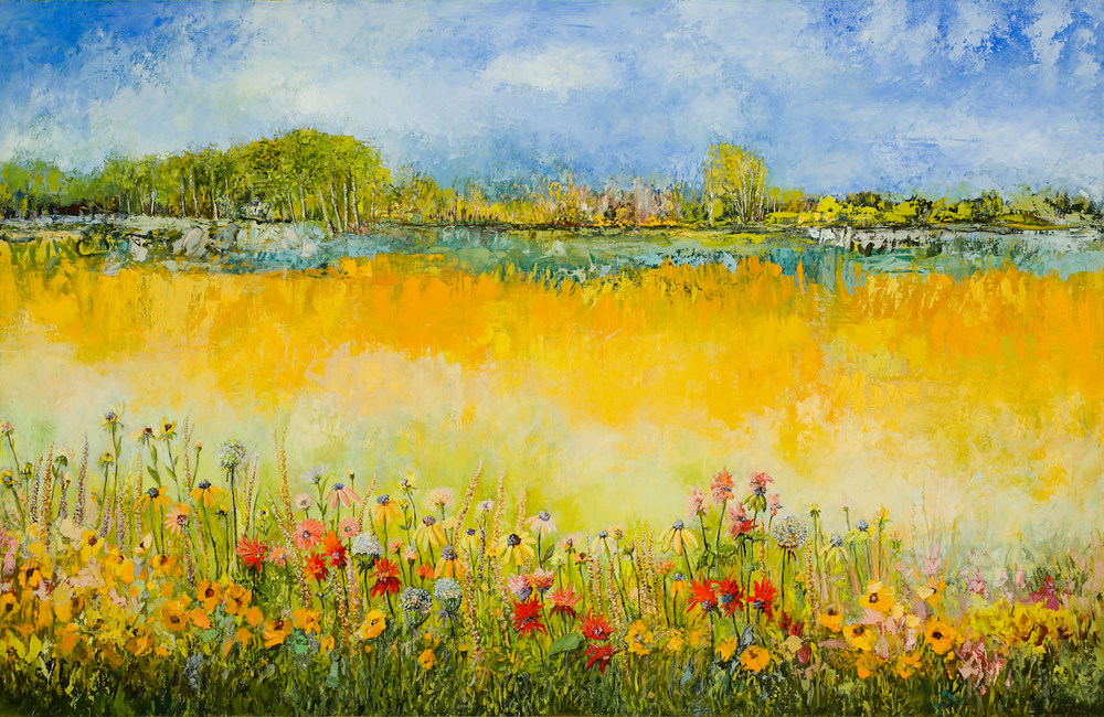 Chicago Commission Tracy Lynn Pristas Wildflower Painting