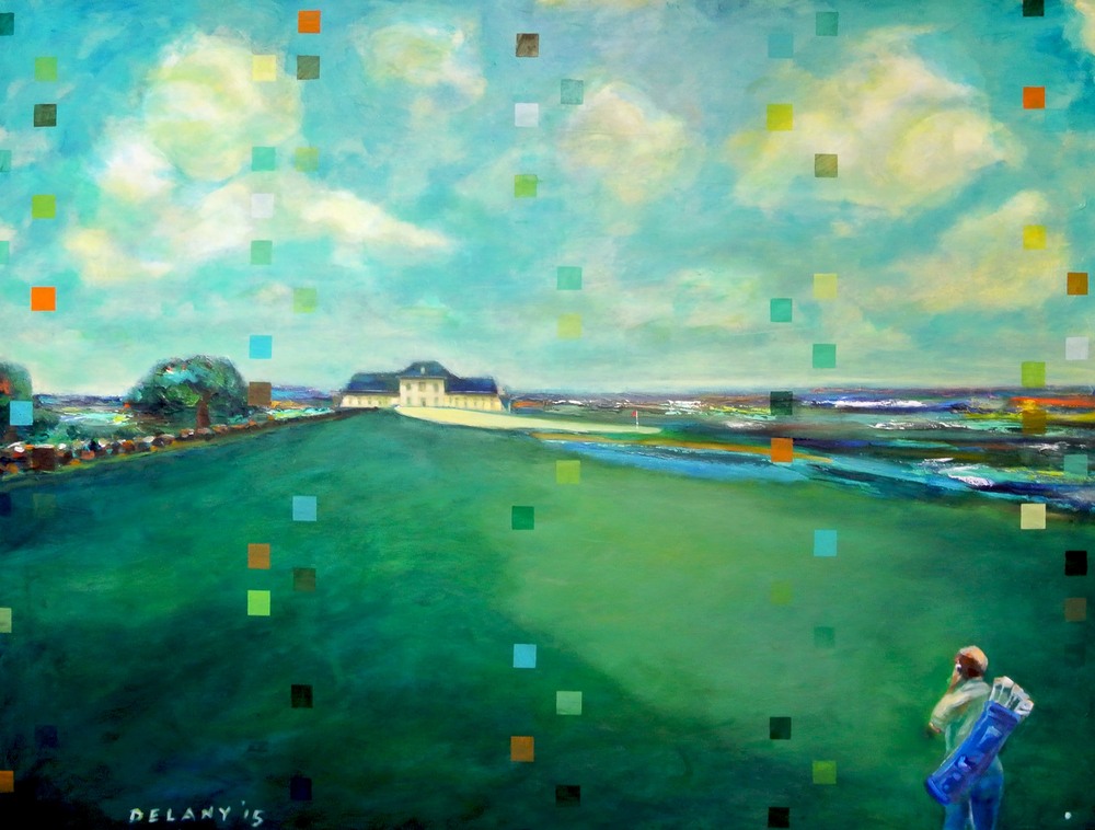 "Newport Country Club," An Original Painting by George Delany 