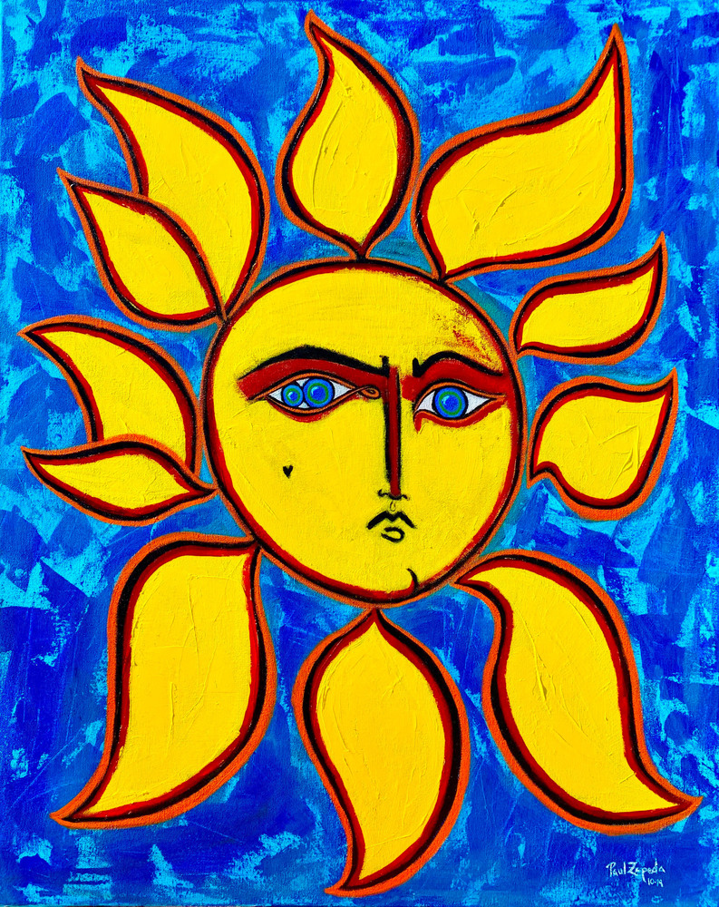 Sun Face Ii Art Wet Paint Nyc
