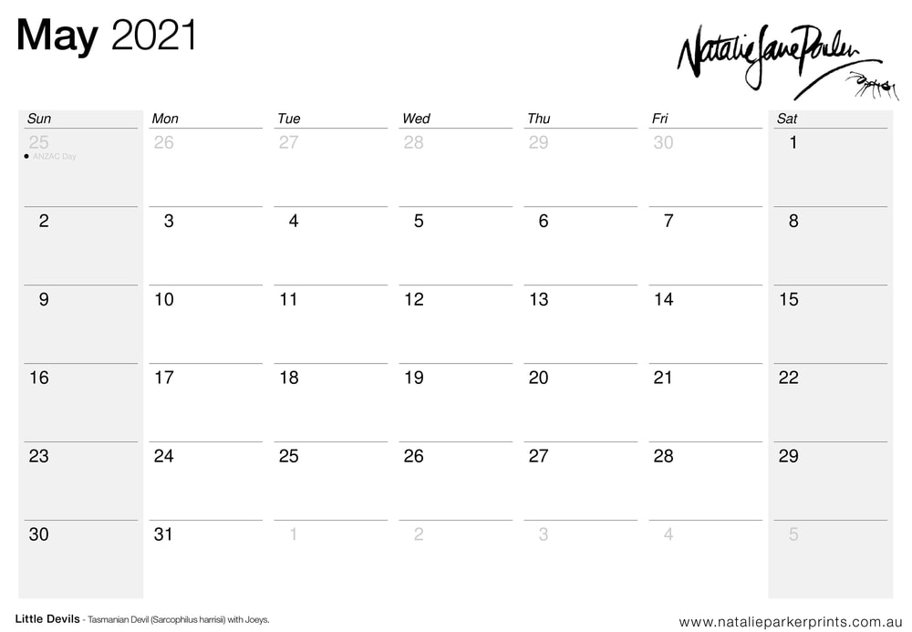 2021 Calendar A4 May Cal 2021 Calendar A4 May Cal