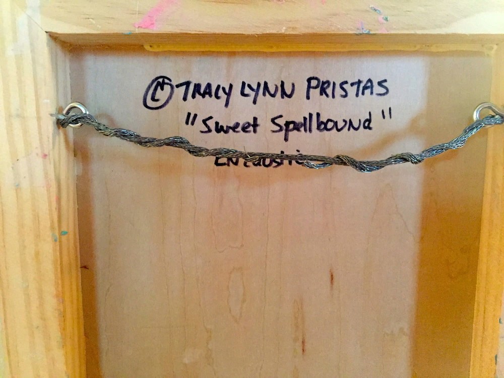 Backside Archival Panel Encaustic Sweet Spellbound Tracy Lynn Pristas