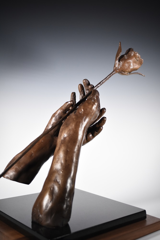 The Prayer - Cast Bronze Sculpture by Eduardo Gomez