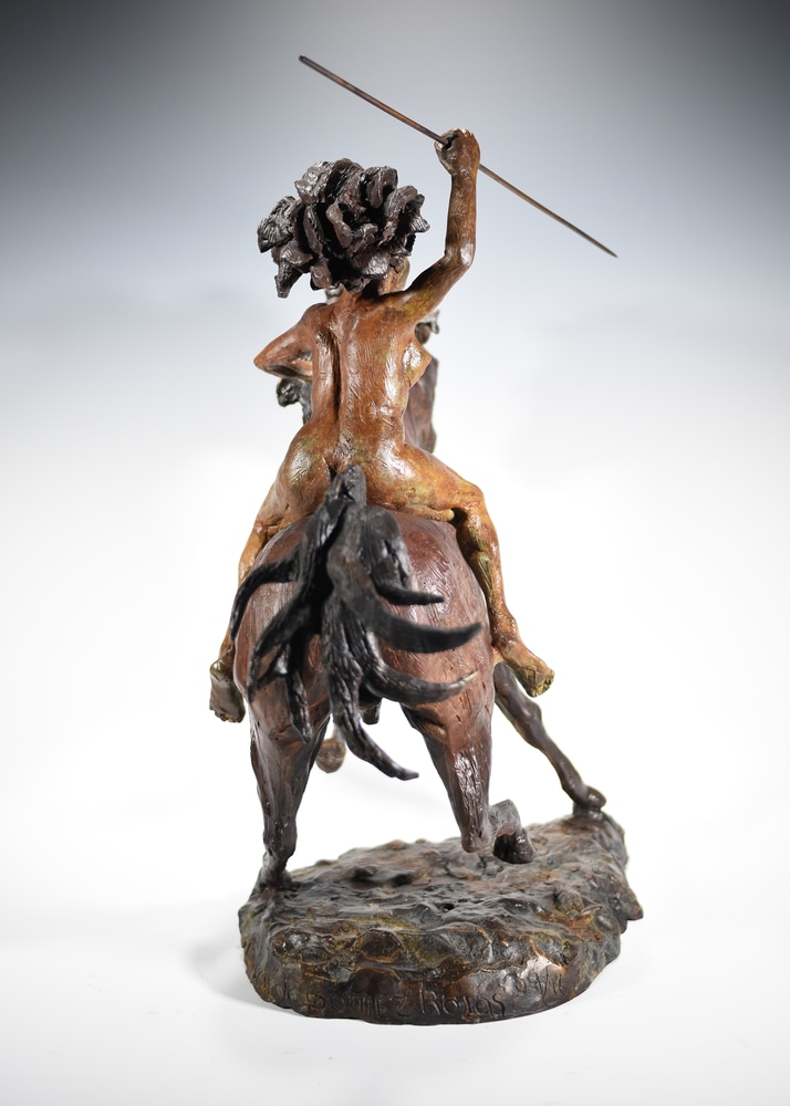 Boudicca - Cast Bronze Sculpture by Eduardo Gomez - Back