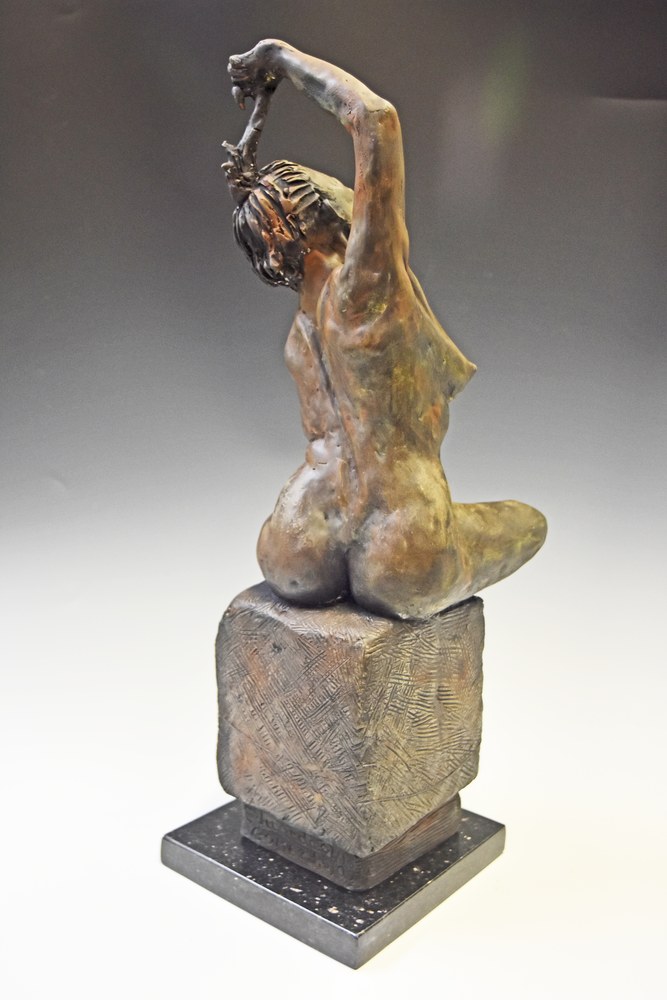 Breakthrough Fine Art Ceramic Sculpture by Eduardo Gomez