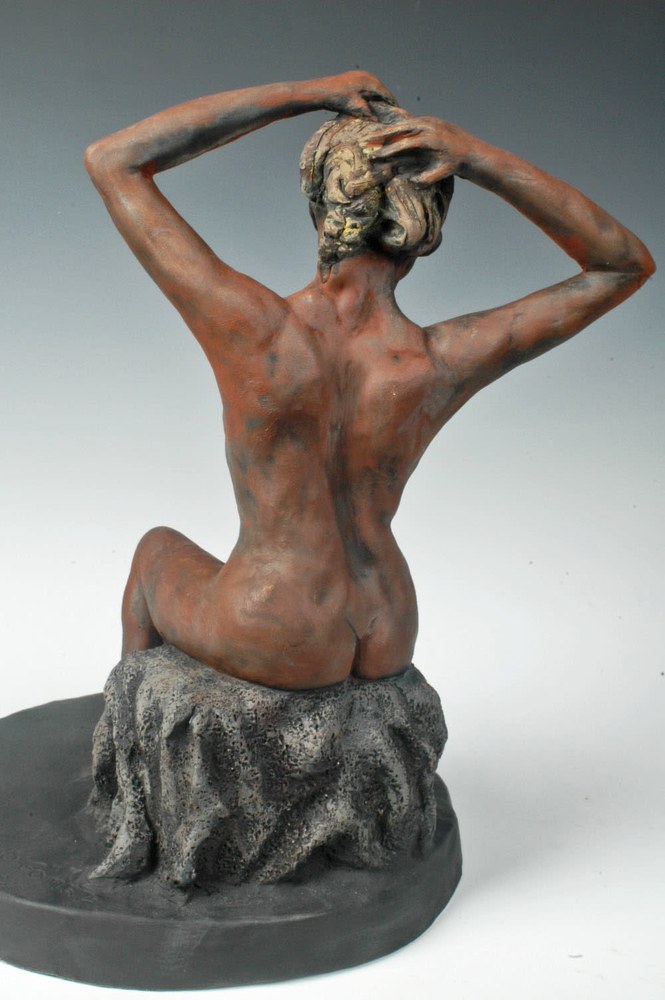 The Bather - full body portrait of a woman bathing by Eduardo Gomez