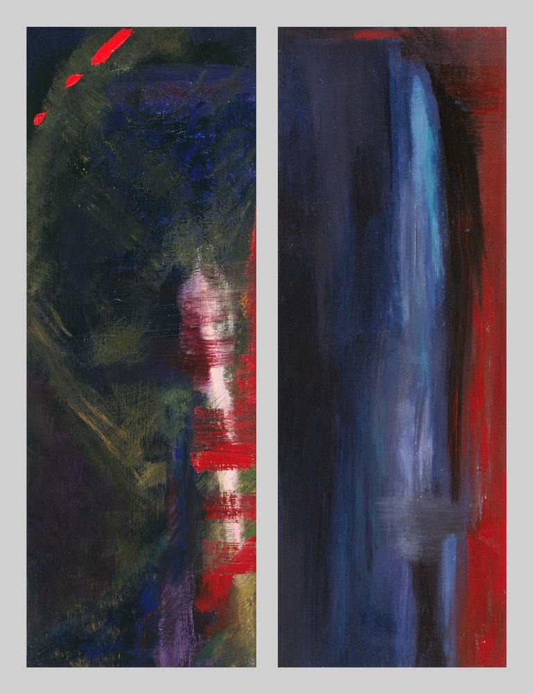 Abstract Duet  Diptych