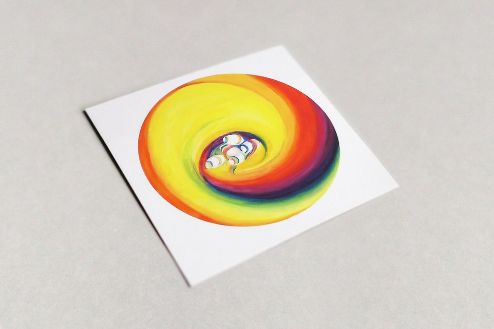 rainbow eggs greeting card