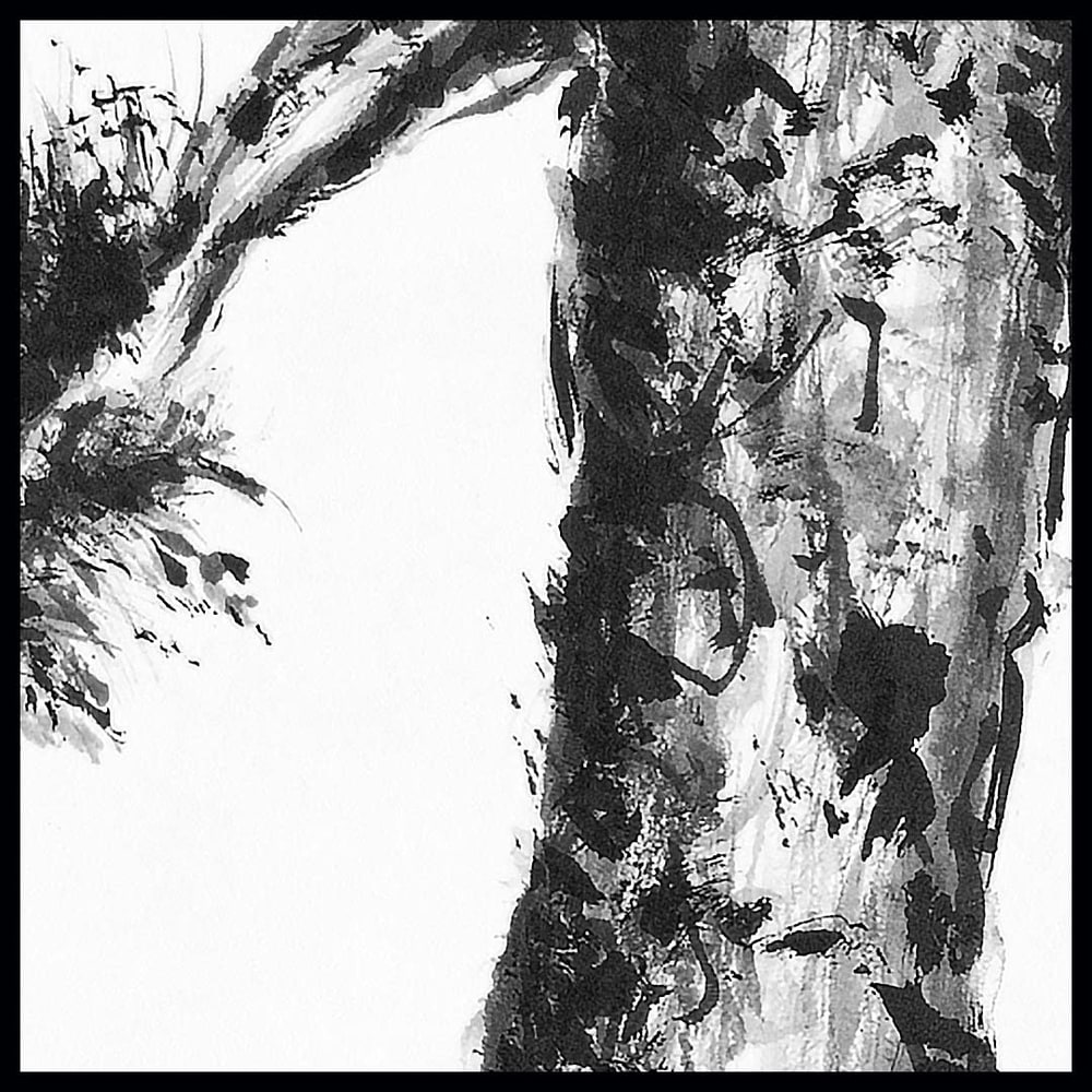 hombretheartist sumie pinetree 8 original art details 073120