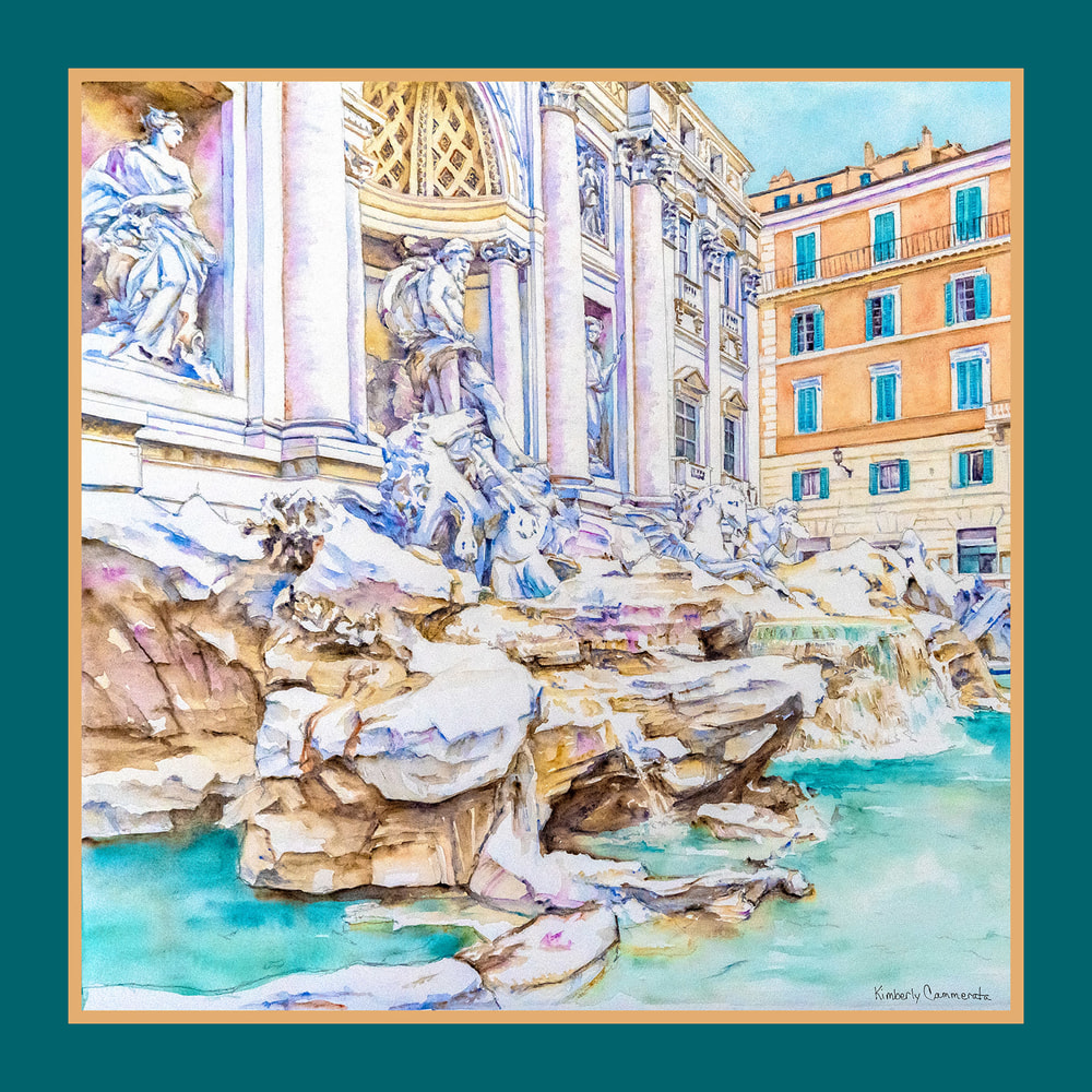 La Fontana di Trevi, Roma | Scarf | Kimberly Cammerata