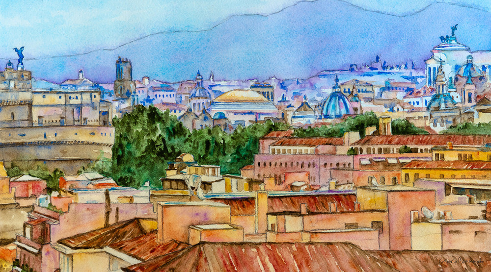 Rooftops of Rome | Scarf | Kimberly Cammerata