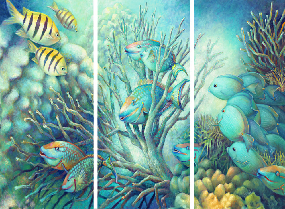 143 145 Seafolk Triptych