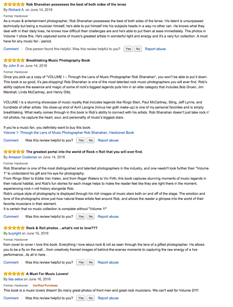 Volume 1 Amazon reviews